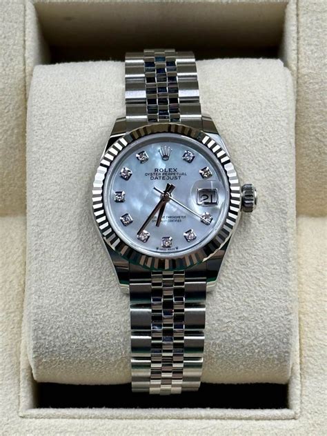 rolex lady datejust 28mm mother of pearl